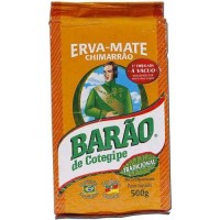 05x ERVA MATE BARÃO TRADICIONAL 500G (Chimarrão) (Meia Caixa)