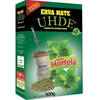 06x ERVA MATE UHDE HORTELÃ 500G (Meia Caixa)